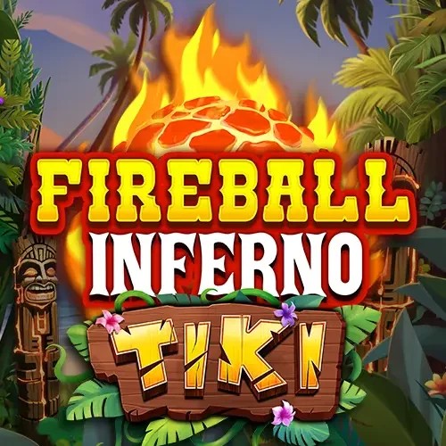 Fireball Inferno Tiki slot visual from NetEnt available on pelikioski-casinos.fi